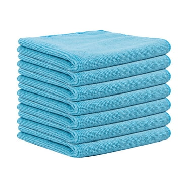 MOQIN 5-Pack Microfiber Cleaning Cloths Ultra Soft Absorbent Multi-Purpose Dusting Towels for Car, Kitchen, Glass, Electronics – Non-Scratch Reusable Cleaning Cloth Set