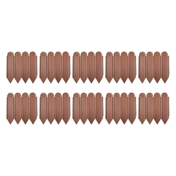 MOQIN 8.6 in Tall Black Garden Edging Borders,6.6Ft No Dig Landscaping Edging, 4 Pcs Plastic Interlocking Decorative Garden Fences Edging, Lawn Edge Flower Bed Border for DIY Patio Walkways Yard