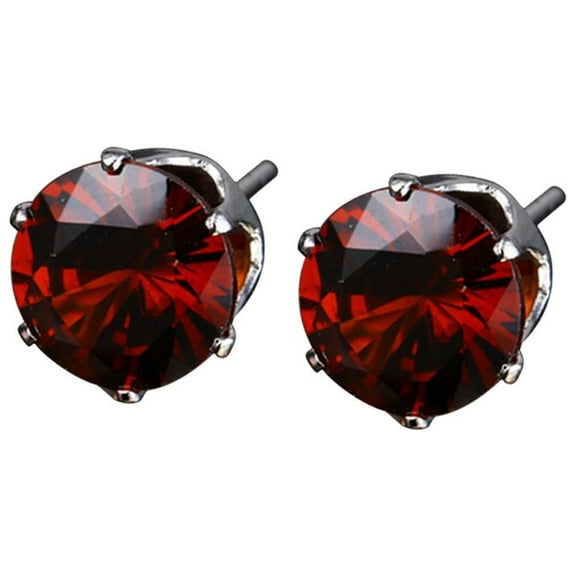 MOQIN 925 Sterling Silver Earrings Full Diamond Stud Earrings,Cubic Zirconia Stud Flat Back Earrings for Women,Sparkling Round,Small Stud Earrings for Women