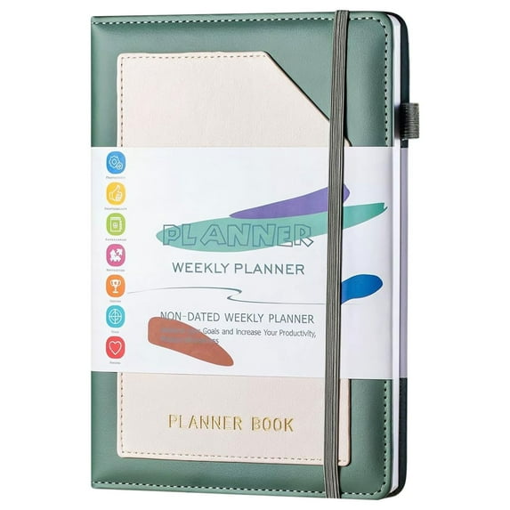 MOQIN Academic Planner for Women & Men, Monthly and Weekly Calender Planner, A5 (5.8" x 8.2"), Teacher Planner 2024-2025 with Tabs, Ideal for Office School Supplies