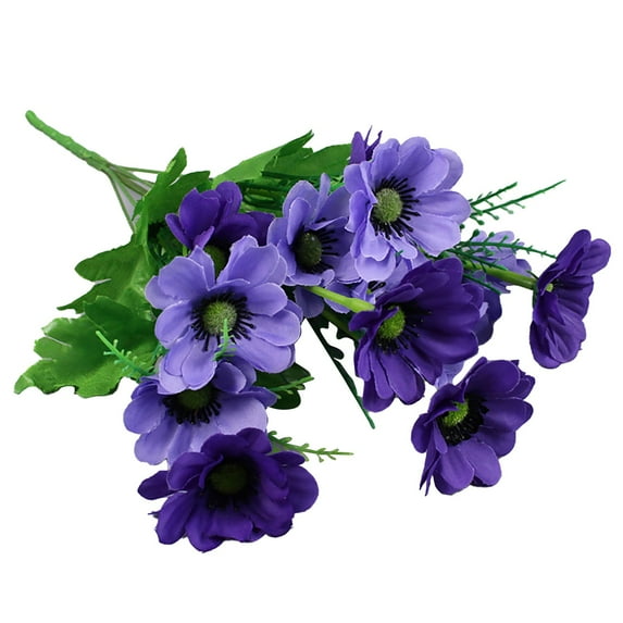 MOQIN Artificial Daisies Flowers Silk Daisy Plants Bundles Flower Plant Plastic Greenery Bushes For Home Farmhouse Decoration Wedding Bouquet Artificial Indoor Flowers