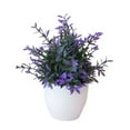 thumbnail image 1 of MOQIN Artificial Potted Small For Shelf Green In White Plastic Pot For Home Bathroom Decor Rainbow Roses Artificial Flowers, 1 of 3