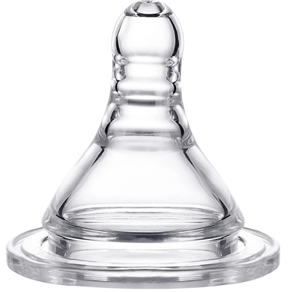 MOQIN Bottle Nipples Extra Slow Flow Nipple, Silicone Replacement Nipple, Slow Flow, 0-3 Months, Preemie Flow Narrow Baby Bottle Silicone Nipple,for Newborn Babies and Older