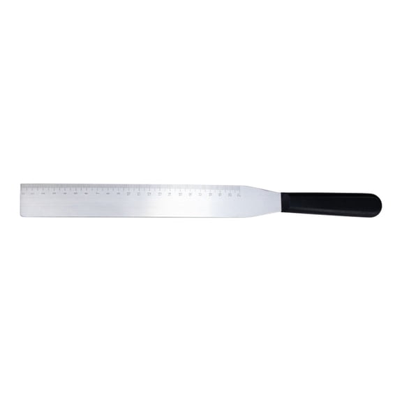 MOQIN Cake Spatula Straight Icing Spatula, Stainless Steel Cake Spatula with Sturdy and Durable Handle Cake Decorating Spatula - Multi purpose Use for Home, Kitchen or Bakery,12" 14"