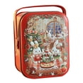 thumbnail image 1 of MOQIN Christmas Cookie Tins with Lids for Giving, Christmas Holiday Printed Round Metal Tins with Lids for Cookies, Candy, Food Presents for Xmas Holiday Party Supplies, 1 of 9