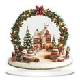 thumbnail image 1 of MOQIN Christmas Decorations Indoor Resin Gingerbread Houses Decor - Gingerbread House Christmas Village Collectible Buildings Figurines Ceramic Shop House for Holiday Xmas Decor Gift, 1 of 9