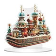 thumbnail image 1 of MOQIN Christmas Decorations Indoor Resin Gingerbread Houses Decor - Gingerbread House Christmas Village Collectible Buildings Figurines Ceramic Shop House for Holiday Xmas Decor Gift, 1 of 1