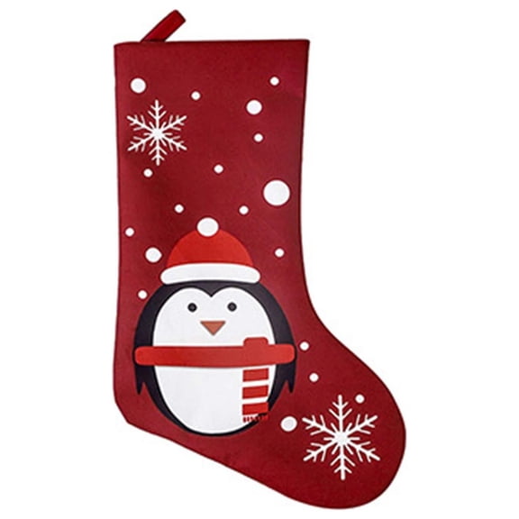 MOQIN Christmas Decorations Mini Christmas Trees Decorations, Christmas Decorations Christmas Stocking Glow Christmas Stocking Children's Bag Pearl Garland Beads