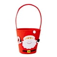 thumbnail image 1 of MOQIN Christmas Felt Buckets with Handles Christmas Decorations Bucket Snowman Gingerbread Man Santa Claus Xmas Candy Bags Treat Hamper for Holiday Party Gift Packaging Table Centerpiece, 1 of 4