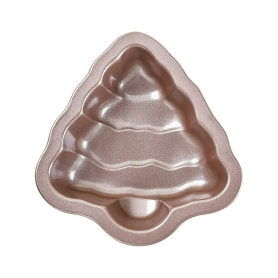 MOQIN Christmas Tree Shape Mini Cake Pan Pie Molds, Non-Stick Bakeware for Christmas Cake, Pie, and Fondant Sweets Baking, for Holiday Desserts, Party Treats, and Family Baking