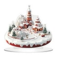 thumbnail image 1 of MOQIN Christmas Village House Indoor Decorations Gingerbread House Christmas Village Collectible Buildings Figurines Ceramic Shop House for Holiday Xmas Decor Gift, 1 of 9