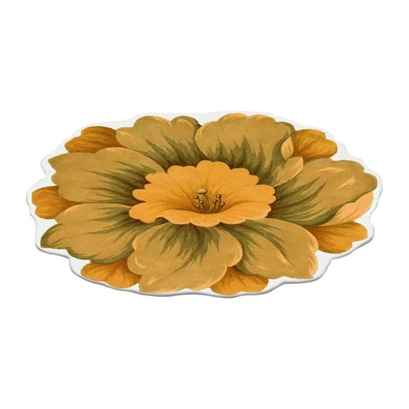 MOQIN Cute Bath Mat, Soft Superfine Fiber Flower Floor Mat Bathroom, Non Slip Water Absorbent Rug Bath Mat Door Mats Rugs for Entrance Bedroom Kitchen Bathroom Toilet Floors