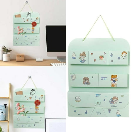 MOQIN Over the Door Hanging File Organizer, Wall Hanging File Folders Organizer Holders,Home Office Supplies Storage Pocket Chart for Paper Mails Planners Notebooks