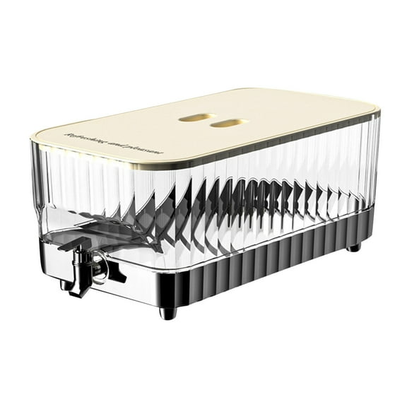 MOQIN Drink Dispenser for Fridge, Beverage Liquid Drink Container for Party, 1 Gallon 34 L, Cold Water Pitcher Lemonade Stand Juice Jug with Faucet