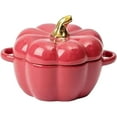 thumbnail image 1 of MOQIN Dutch Oven Pot with Lid, 15 Oz Cute Pumpkin Ceramic Dessert Saucepan with Handle, Mini Pumpkin Bowl Baking Dish, Covered Stockpot Pottery Casserole, Halloween Thanksgiving Decor, 1 of 9