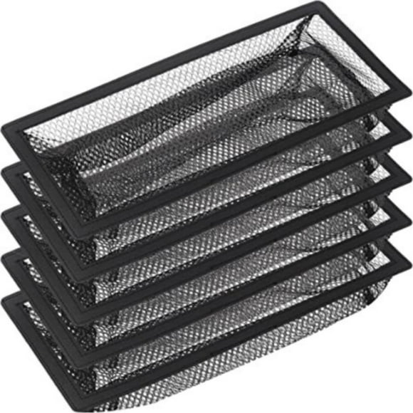 MOQIN Floor Register Trap, Air Vent Filter Mesh Catcher,5-Pack Floor Vent Mesh Filters Net Trap, Vent Screen Net Keeps Bugs, Coins, Pet Hair, Food Out (4 * 10' IN)