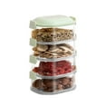 thumbnail image 1 of MOQIN 4Pcs Airtight Food Storage Containers - Stackable Kitchen Storage Box, Clear Plastic Snack & Spice Containers with Easy Lock Lids -for Condiment, Herbs, Coffee, Tea, 1 of 9