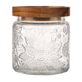 thumbnail image 1 of MOQIN Glass Coffee Nuts Canister Vintage Glass Storage Jars with Wooden Lids Clear Decorative Jar,Glass Jars for Storing Tea, Coffee, Flour, Candy, Cookie, Rice, Sugar, Pasta, 500ml to 100ml, 1 of 7