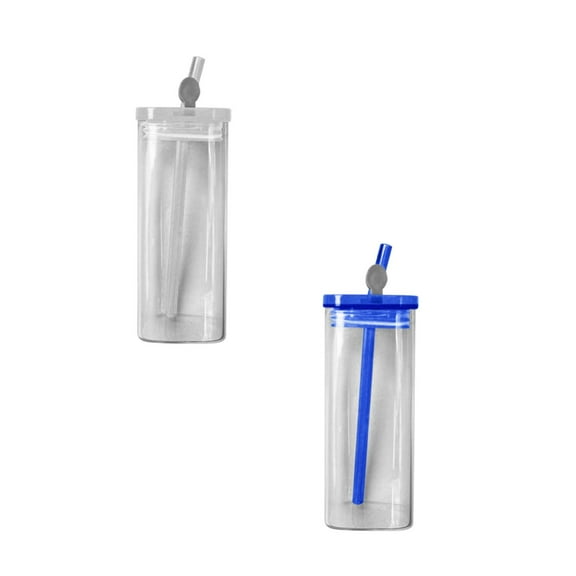 MOQIN Glass Cups with Lids and Straws, 20oz Wide Mouth Drinking Jars, Drinking Glasses with Lids, Iced Coffee Cups, Resuable Tumbler for Juice,Smoothie,Gift