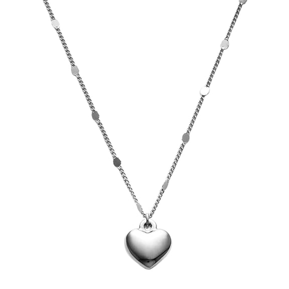 MOQIN Gold Plated Dainty Pendant Necklace for Women | Heart Pendant Necklaces,Love Heart Locket Necklace Polished Lockets Necklaces Birthday Gifts,Fashion Jewelry for Women