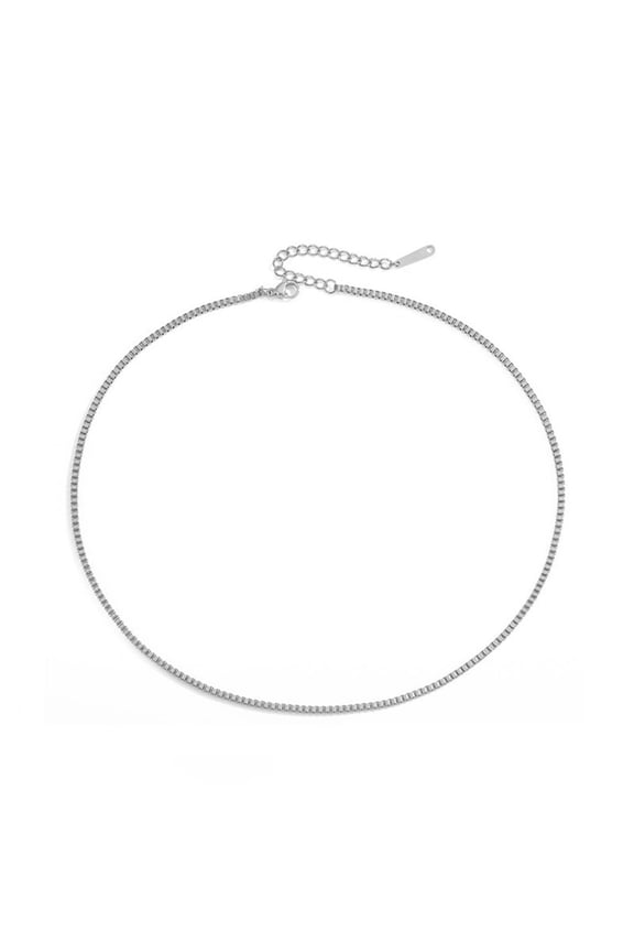 MOQIN Gold /Silver Chain Necklace -Diamond Cut Cable Link Chain, Chain Necklace Thin & Dainty & Sturdy Women's Chain Necklaces,Chain Necklaces Jewelry for Teen Gifts
