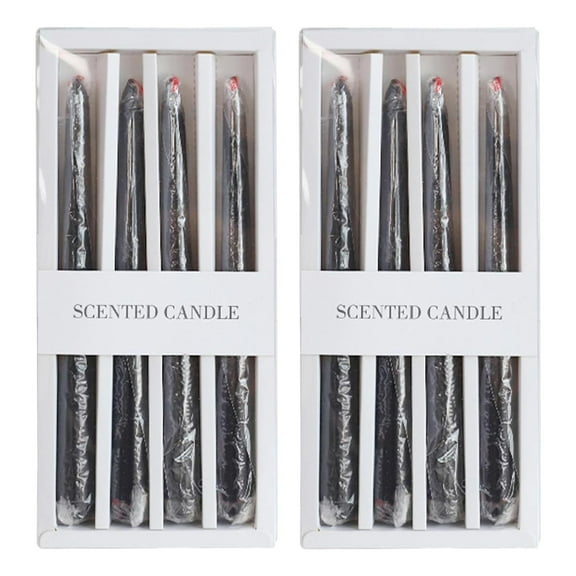 MOQIN Gothic Bleeding Taper Candles Set - Realistic Blood-Like Wax Dripping Effect for Haunted Mansion Dining Tables, Vampire Altar Displays & Candelabra Centerpiece, 8pcs