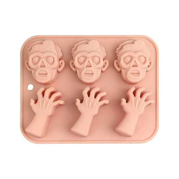 MOQIN Halloween Candy Silicone Mold Set with Pumpkin Bat Witch Hat Designs, for Gummy Fondant Baking Ice Cube Sugar Halloween Cupcake Treats DIY Crafts