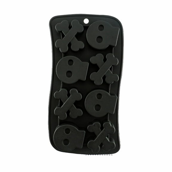 MOQIN Halloween Chocolate Mold Pumpkin Witch Hat Skull Shape Silicone Mold for Chocolate Candy Gummy Jello Ice Cube Melt Biscuits Cake Decoration Silicone Baking Mold for Halloween Party Props