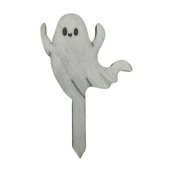 MOQIN Halloween Decorations Outdoor Yard Signs Mini Wooden Pumpkin Ghost Yard Stake Signs for Garden Lawn Trick-or-Treating Outdoor Decor Party Supplies