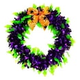 thumbnail image 1 of MOQIN Halloween Decorations Tinsel Wreath, Halloween Wreath for Front Door, 15 Inch Metallic Tinsel Twist Hanging Streamers for Indoor Window Party Holiday Wall Home Decor, 1 of 9