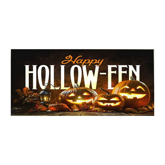 MOQIN Halloween Garage Door Decorations Banner 7 X 16 Ft Movie Characters Halloween Garage Door Cover for Double Car Garage Hanging Halloween Mural for Outdoor Party