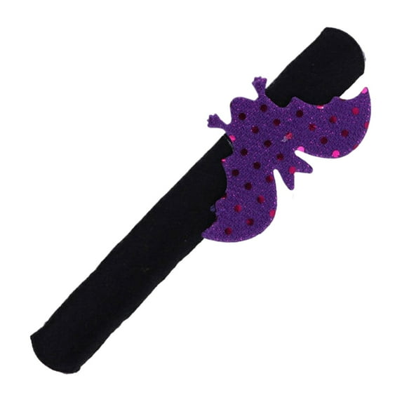 MOQIN Halloween Slap Bracelet, Slap Bracelet Wristbands with Spider Pumpkin Ghost Zombie Bat Witches Design Snap Bracelet for Kids Party Favors Toys Prizes Goodie Bags Fillers