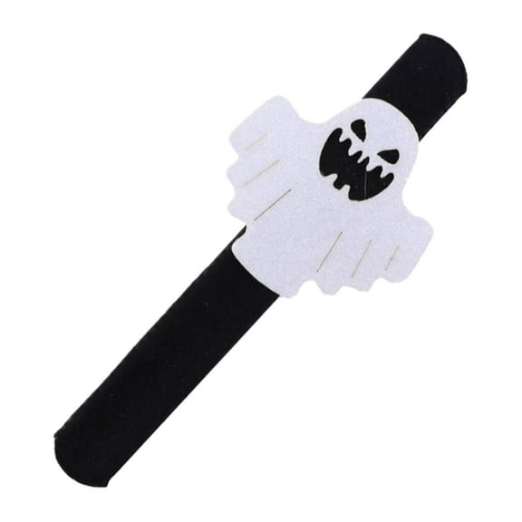 MOQIN Halloween Slap Bracelet, Slap Bracelet Wristbands with Spider Pumpkin Ghost Zombie Bat Witches Design Snap Bracelet for Kids Party Favors Toys Prizes Goodie Bags Fillers