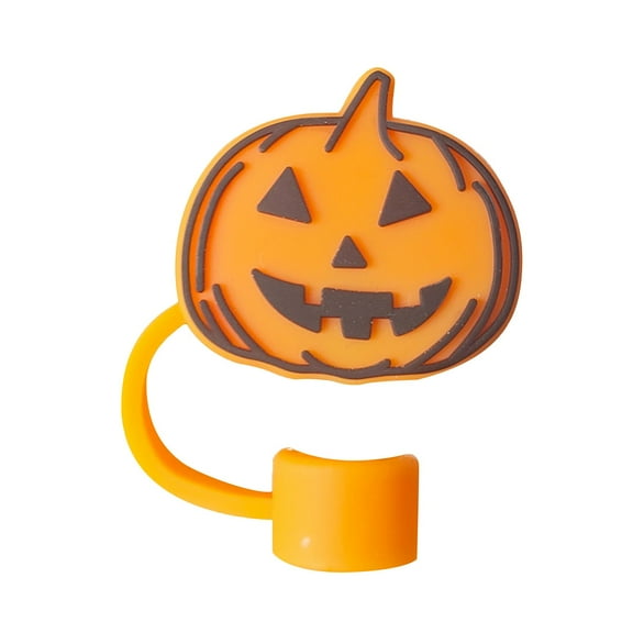 MOQIN Halloween Straw Cover Cap for Stanley Cup 40oz/30oz Tumbler, 10mm Reusable Cute Ghost Drinking Straw Topper Accessories, Portable Protector Plugs Decorations Gifts for Party Halloween
