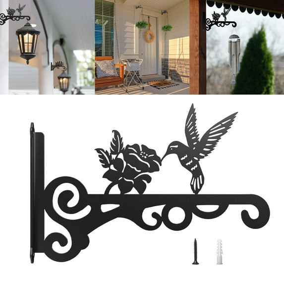 MOQIN Hanging Plant Hanger Outdoor, 10-Inch Metal Bird Feeder Wall Hooks for Bird Feeders, Planters, Lanterns, Wind Chimes, Home Decor Indoor Outdoor