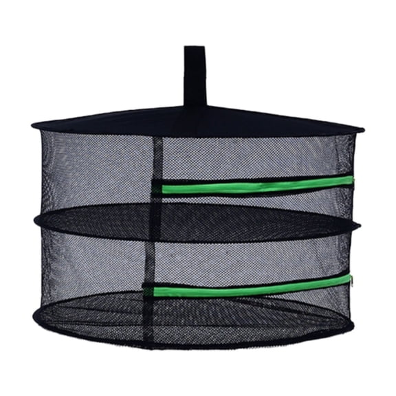 MOQIN Herb Drying Rack Net Mesh with Green Zippers Hydroponics,Bonus Hook Drying Rack Herbs for Plant Bud Seed, Mesh Hanging Plant Dry,Herb Dry Net for Garden