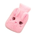 thumbnail image 1 of MOQIN Hot Water Bottle, 350ml Small Hot Water Bottle with Cover Warm Water Bag with Soft Premium Faux Fur Cover,Mini Hot-Water Bag for Cold & Hot Compress,Hand Feet Warmer, 1 of 8