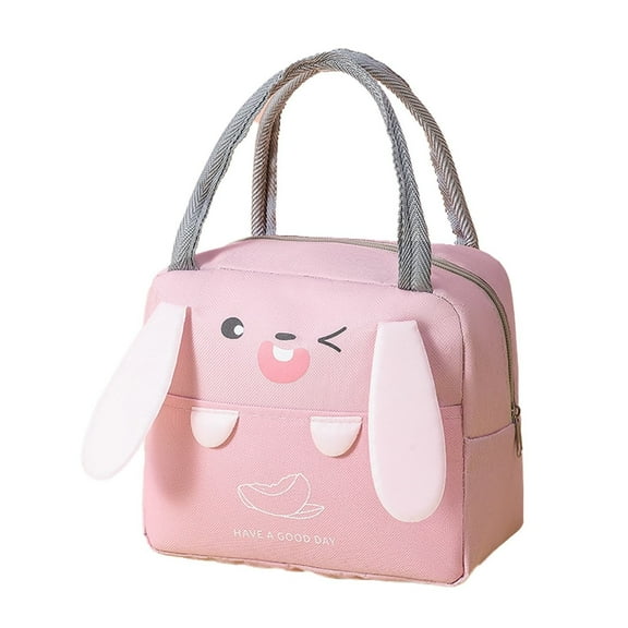 MOQIN Insulated Lunch Bag, Cute Lunch Bags Reusable Lunch Tote Bags Portable Lunch Cooler Bag Lunch Holder Insulated Lunch Box Bag for Picnic Office Beach