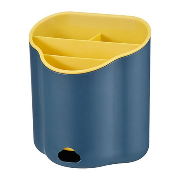 MOQIN Kitchen Utensil Holder, Chopstick Utensil Drying Rack Flatware Holder Sinkware Caddy Countertop Organizer with 4 Divided Compartments