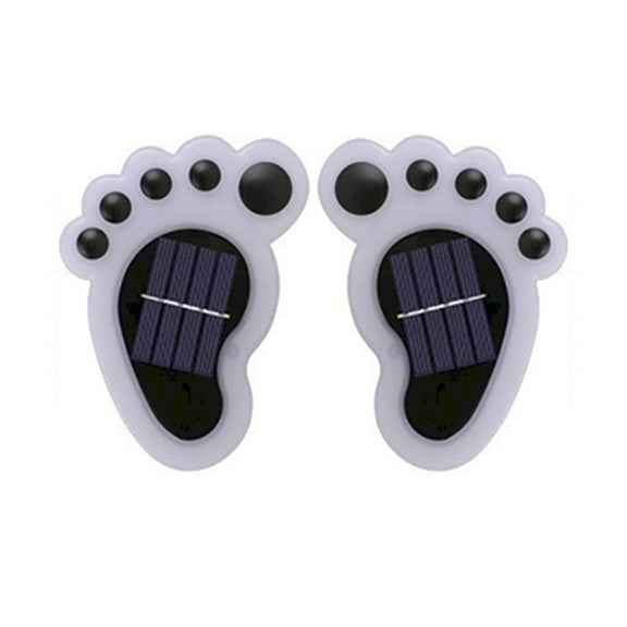 MOQIN LED Paw Print Solar Lights, Solar Lights Outdoor Waterproof Light (Set of 2), Footprint Garden Light Path Lamp Walkway Lighting for Patio,Yard, Flowerbeds/Lawns