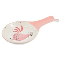 MOQIN Large Farmhouse Ceramic Spoon Rest Utensil Holder - Heat Resistant Porcelain Countertop Saver for Stove Top Kitchen Decor, Ceramic Spoon Holder for Cooking & Counter Protection