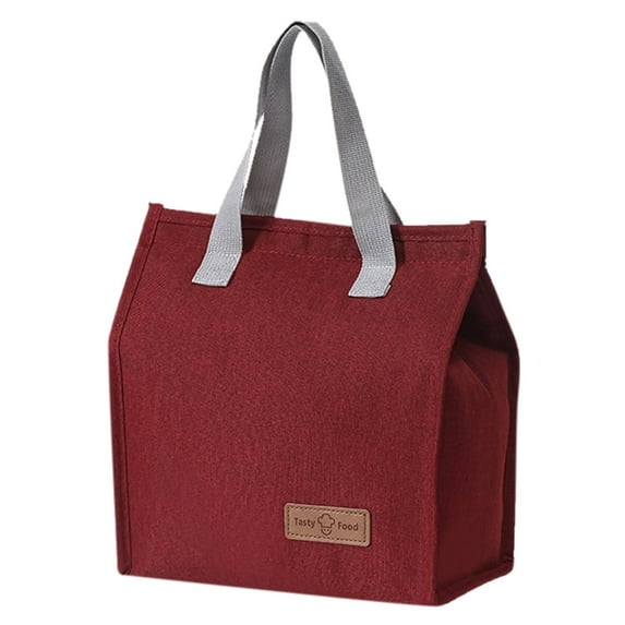 MOQIN Lunch Bag for Women Men, Reusable Lunch Tote Bags, Lunch Bag Insulated Thermal Food Storage Bag Portable Travel Working Bento Box Thin Lunch Bag