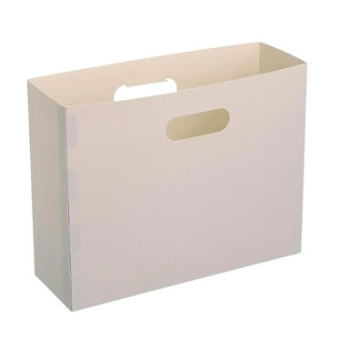 MOQIN Magazine Basket Holder, Magazine Rack Floor, Foldable Magazine Rack, Document File Holder Organizer, File Folder, Newspaper Storage Bin Organizer for Home or Office