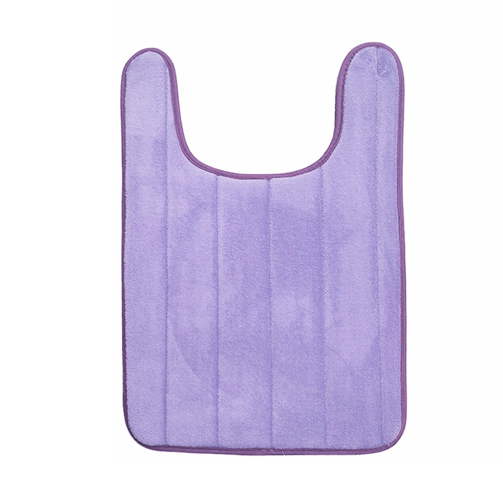 MOQIN Memory Foam Toilet Bath Mat U-Shaped, Commode Contour Rug, Soft ...