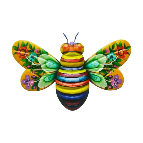 MOQIN Metal Butterfly Wall Art Outdoor Decor, Mexican Pottery Outdoor Decor, Garden Decoration Hanging for Fence,Yard, Patio,Living Room,Bedroom