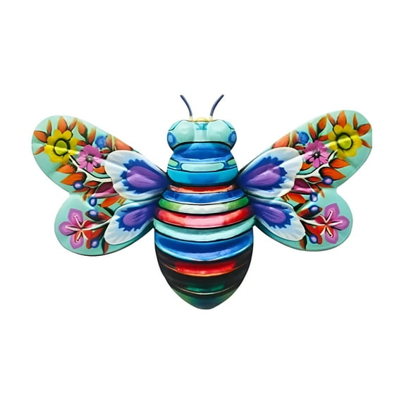 MOQIN Metal Butterfly Wall Art Outdoor Decor, Mexican Pottery Outdoor Decor, Garden Decoration Hanging for Fence,Yard, Patio,Living Room,Bedroom