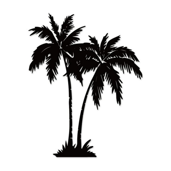 MOQIN Metal Tree Leaf Wall Decor, Black Iron Wall Decor Art Metal Leaf for Living Room Home Kitchen Outdoor Decorations, 11.81 x 9.4 in