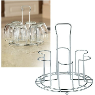 MOQIN Mug Holder Tree, Coffee Mug Rack, Mug Tree for Counter Large Mugs with 6 Hooks, Metal Coffee Cup Holder Stand, Mug Rack Display for Coffee Bar Big Cups