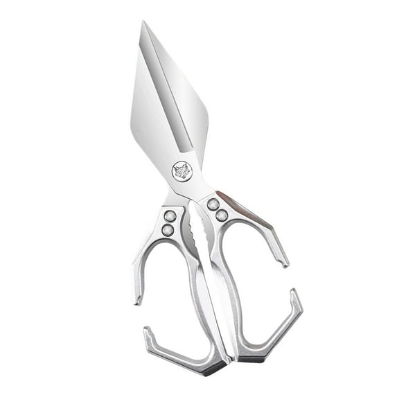 MOQIN Multifunctional Kitchen Shears - Japanese Cooking Scissors for Chicken, Turkey, Herbs, Poultry, Dishwasher Safe, Stainless Steel, Heavy Duty, Household Kitchen Tool