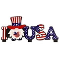 thumbnail image 1 of MOQIN Patriotic Decorations, Farmhouse Memorial Day America Wooden Blocks Table topper Sign 4th of July Independence Day for Home Party Supplies Decor, 1 of 3
